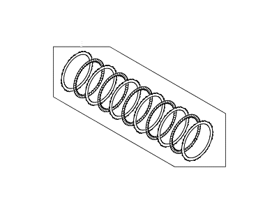 Hyundai 45525-3B010 Disc Set-Clutch