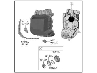 2023 Hyundai Palisade Headlight - 92102-S8610