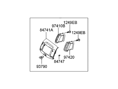 Hyundai 84740-2H310-9K Panel Assembly-Center Facia