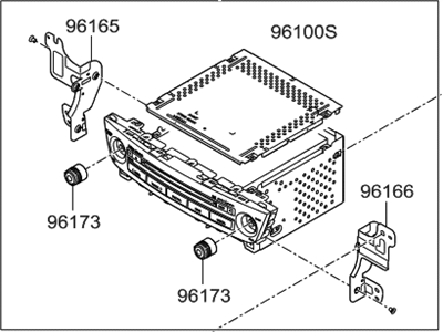 Hyundai 96560-3N770-GU Head Unit Assembly-Avn