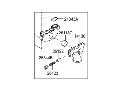 Hyundai 21310-3C300 Pump Assembly-Oil