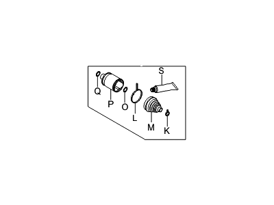 Hyundai Sonata CV Joint Boot - 49582-3K000