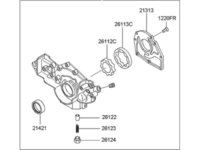 Hyundai 21310-23002 Case Assembly-Front