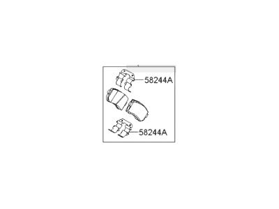 Hyundai Sonata Brake Pad Set - 58302-3QA10