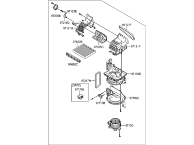 Hyundai 97207-C2000 Blower Unit