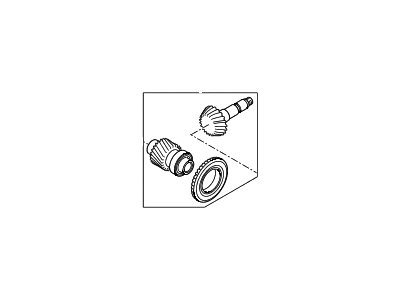 Hyundai 47339-3B510 Shaft Set-Hypoid Gear