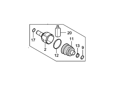 Hyundai Veloster CV Joint Boot - 49535-F2105