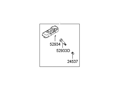 Hyundai 52933-0W100 Tpms Valve