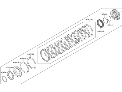 Hyundai 45460-4J530 Clutch Assembly-35R