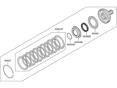 Hyundai 45410-4J200 Clutch Assembly-Rear