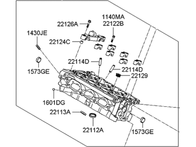 Hyundai 515G5-3CU00 Head Sub Assembly-Cylinder, RH