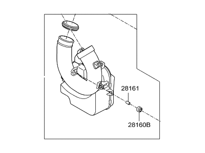 Hyundai 28220-F2000 Duct Assembly-Extension