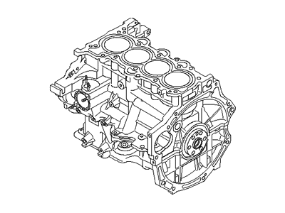 Hyundai 249N2-2BU00 Engine Assembly-Short