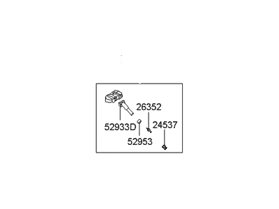 Hyundai 52933-3N000 Tpms Tire Pressure Sensor