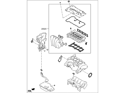 Hyundai 20910-2EU08 Gasket Kit-Engine Overhaul