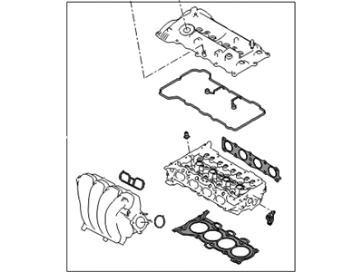 Hyundai 20920-2EU08 Gasket Kit-Engine Overhaul Upper