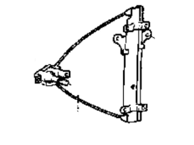 1998 Hyundai Sonata Window Regulator - 83401-34000