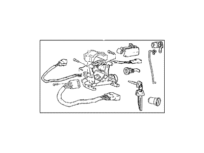 Hyundai Excel Door Lock Cylinder - 81905-24051-CA