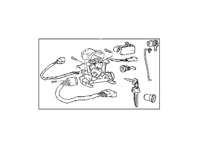 Hyundai 81905-24581-FD Lock Key & Cylinder Set