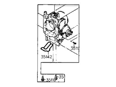 1988 Hyundai Sonata Throttle Body - 35120-35000