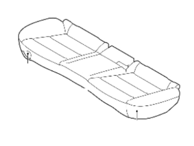 Hyundai 89100-F2001-YJA Cushion Assembly-RR Seat