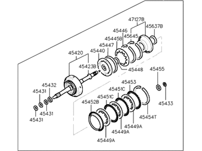 Hyundai 45410-28010 Clutch Assembly-Rear