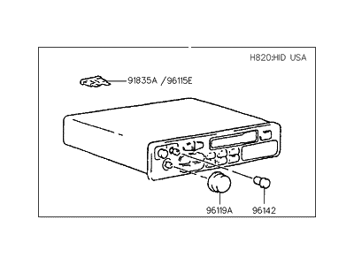 Hyundai 96161-24350 Head Module-Audio