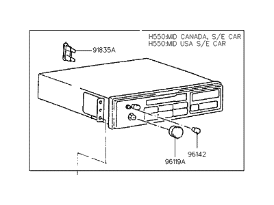 Hyundai 96140-24610 Radio Assembly-Electronic Tune Radio