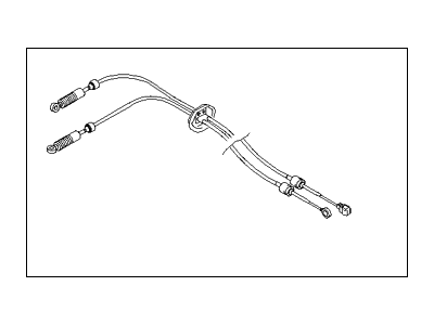 Hyundai 43794-38502 Manual Transmission Lever Cable Assembly