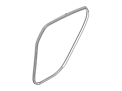 Hyundai 83110-3Y000 Weatherstrip-Rear Door Body Side LH