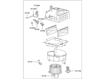 Hyundai 97100-25000 Blower Unit