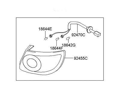 Hyundai 92401-2D550 Lamp Assembly-Rear Combination,LH