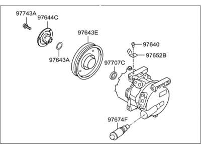 Hyundai 97701-1R100 Compressor Assembly