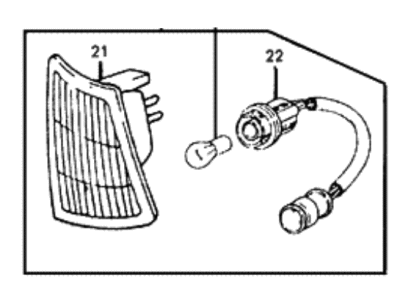 Hyundai 92304-21552 Lamp Assembly-Front Position,RH