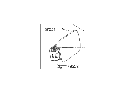 Hyundai 69510-3L000 Fuel Filler Door Assembly