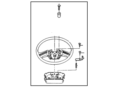 Hyundai Excel Steering Wheel - 56120-21210-BL