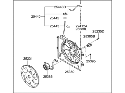 Hyundai 25380-1R050 Blower Assembly