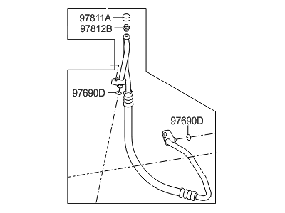 Hyundai Elantra GT A/C Hose - 97762-A5600