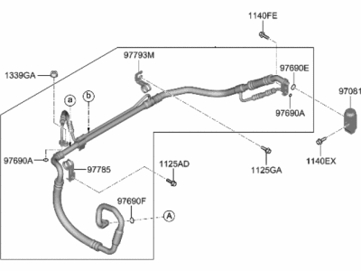 Hyundai Elantra N A/C Hose - 97777-IB000