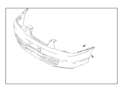 2004 Hyundai Elantra Bumper - 86510-2D020