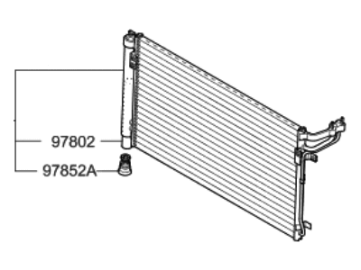 Hyundai Genesis G80 A/C Condenser - 97606-B1410