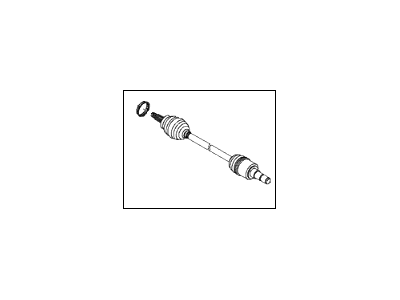 Hyundai Genesis Coupe Axle Shaft - 49650-2M400