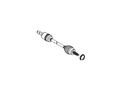 2016 Hyundai Genesis Coupe Axle Shaft - 49600-2M300