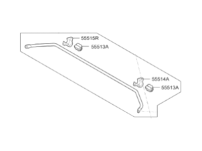 Hyundai 55500-C1100 Bar Assembly-Rear Stabilizer