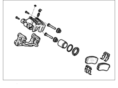 Hyundai Brake Caliper Bracket - 58230-4D550