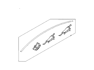 Hyundai 87210-3S000 Moulding Assembly-Roof,LH