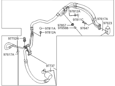 Hyundai 97775-2S530 Tube Assembly-Suction & Liquid