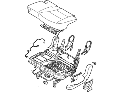 Hyundai 89100-4Z120-VAT Cushion Assembly-2ND Seat,LH