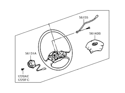 Hyundai 56110-24602-DFD Steering Wheel Assembly