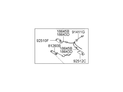 Hyundai 92501-2S000 Lamp Assembly-License Plate